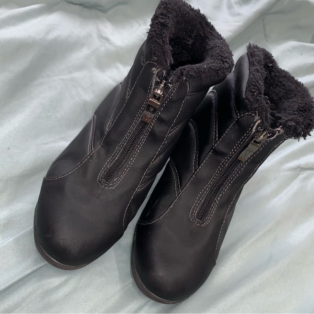 Sporto Zelda2 Black Faux Fur Lined Waterproof  Ankle Boots size 7M - Picture 4 of 12